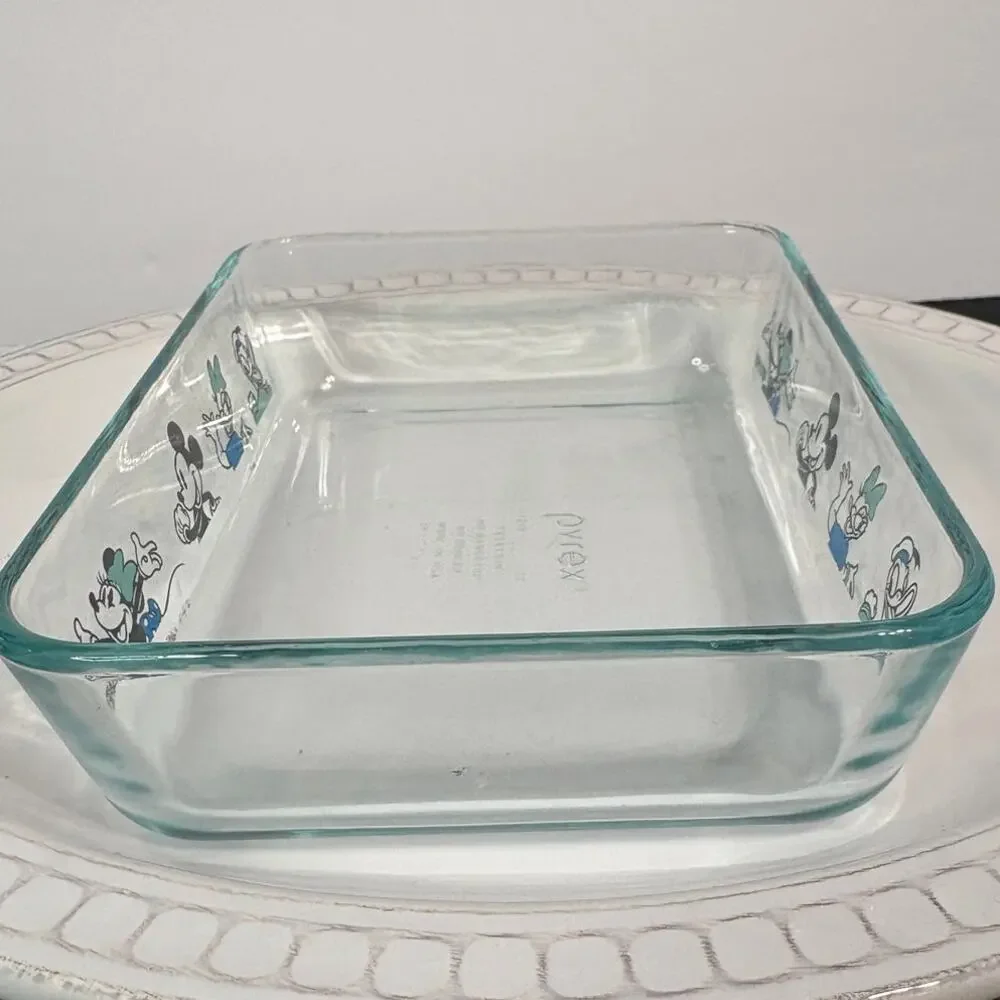 Vintage Disney Pyrex 7x5x2 Glass Baking Dish